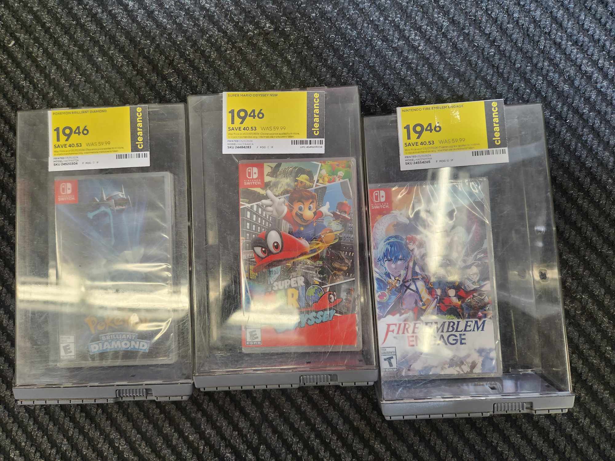 Staples Nintendo Switch games clearance Mario Odyssey, Fire Emblem