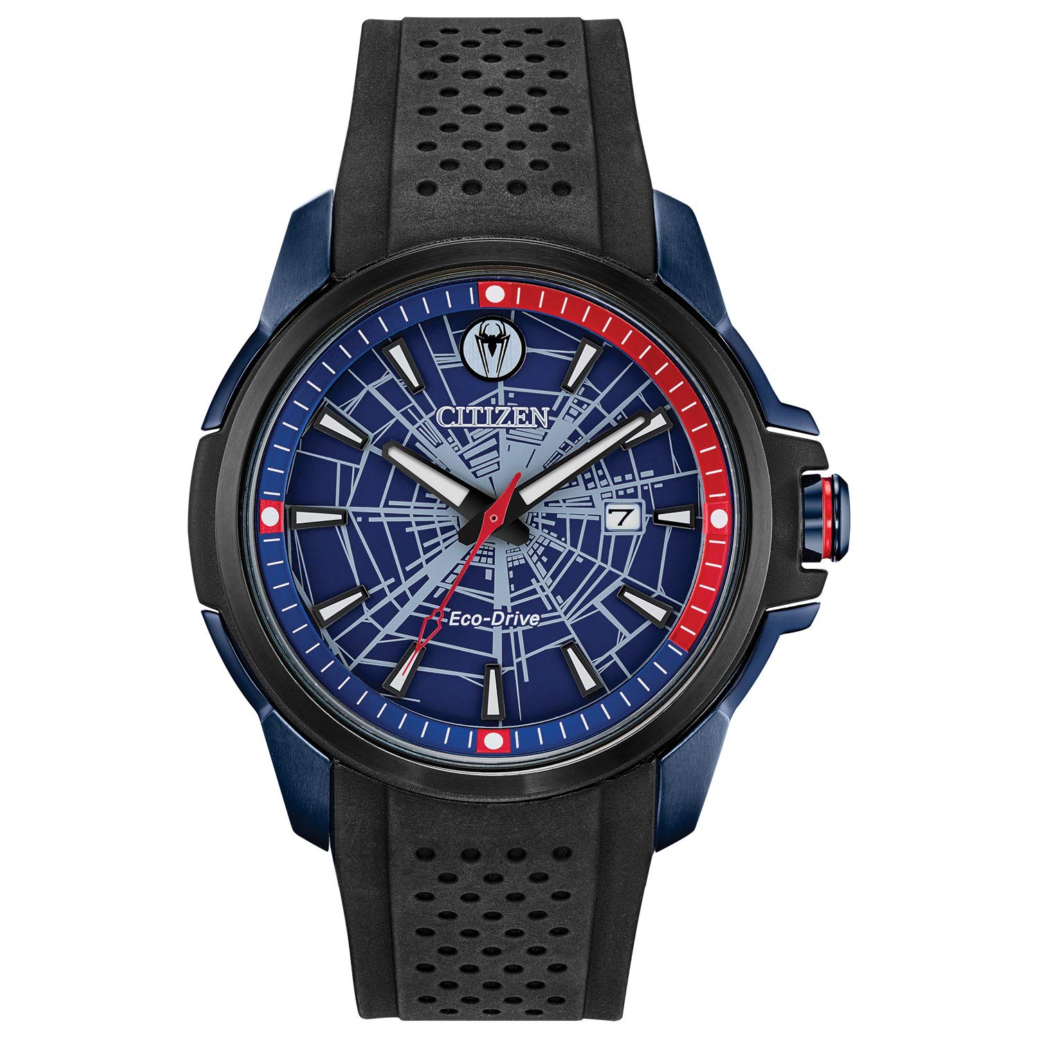 Citizen Eco-Drive Marvel Men's Watch, Stainless Steel with Polyurethane Strap, Spider-Man Black - $90.30 at Amazon