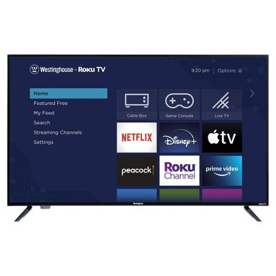 ymmv $128.99 reg. $429 (IN STORE TARGET CLEARANCE)Westinghouse 50" 4k Ultra Hd Roku Smart Tv With Hdr $128.99