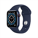 Apple Watch Series 6 GPS + Cellular, 40mm - Walmart -$389 other colors too