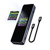DOCKCASE Visual Smart M.2 NVMe SSD Enclosure,Support 10s PLP Prevents Write Data Loss,USB 3.2 Gen 2 Type-C 10Gbps, NVMe Size 2230/2242/2260/2280, M-Key B+M Key UASP $31.49