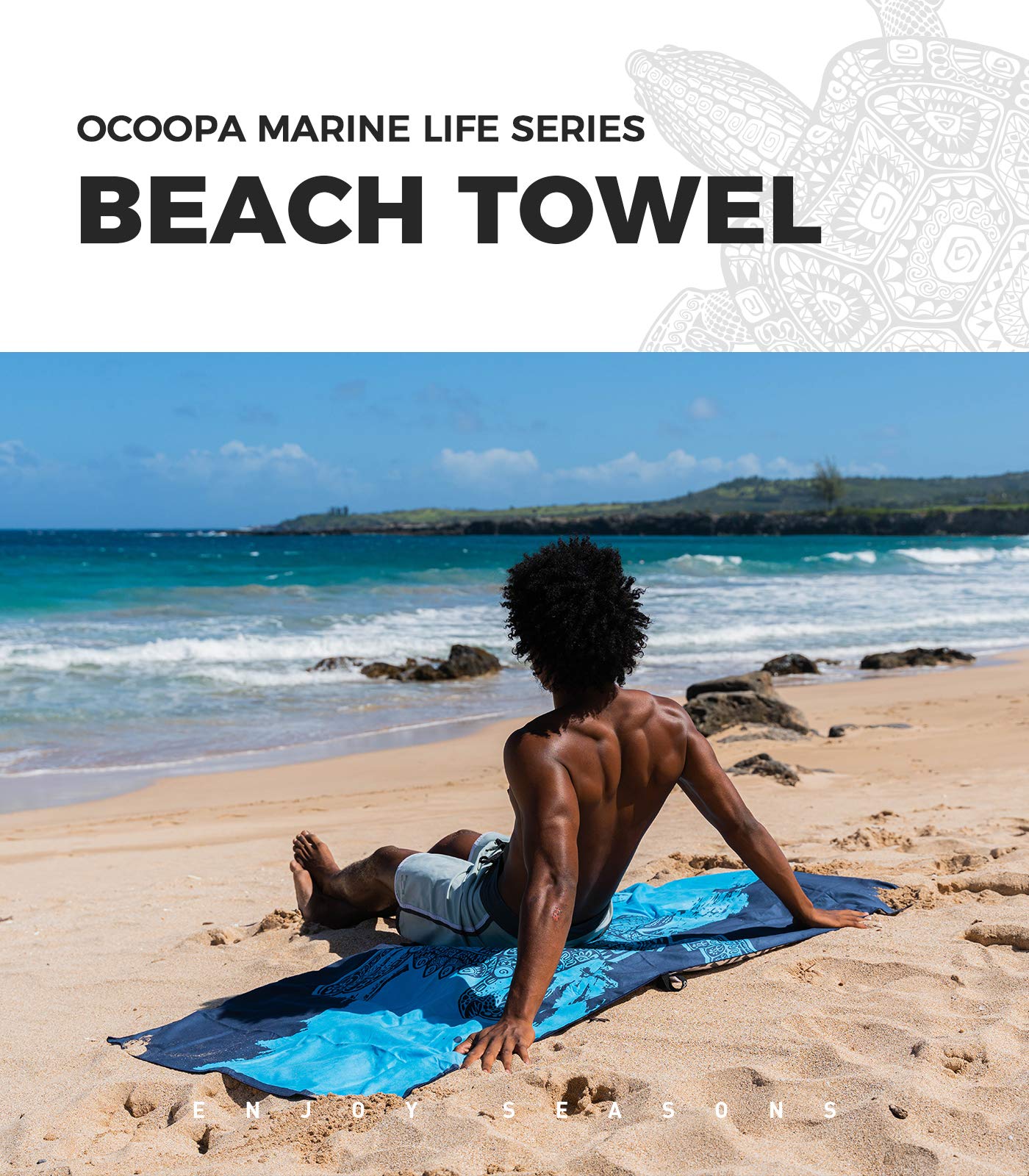 45% off OCOOPA Diveblues Sand Free Beach Towel only $10.99