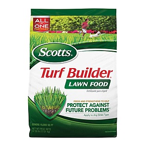 YMMV - In STORE ONLY - Scotts Turf Builder 37.5 lbs.15,000 sq.ft.Dry Lawn Fertilizer for All Grass Types $6.3