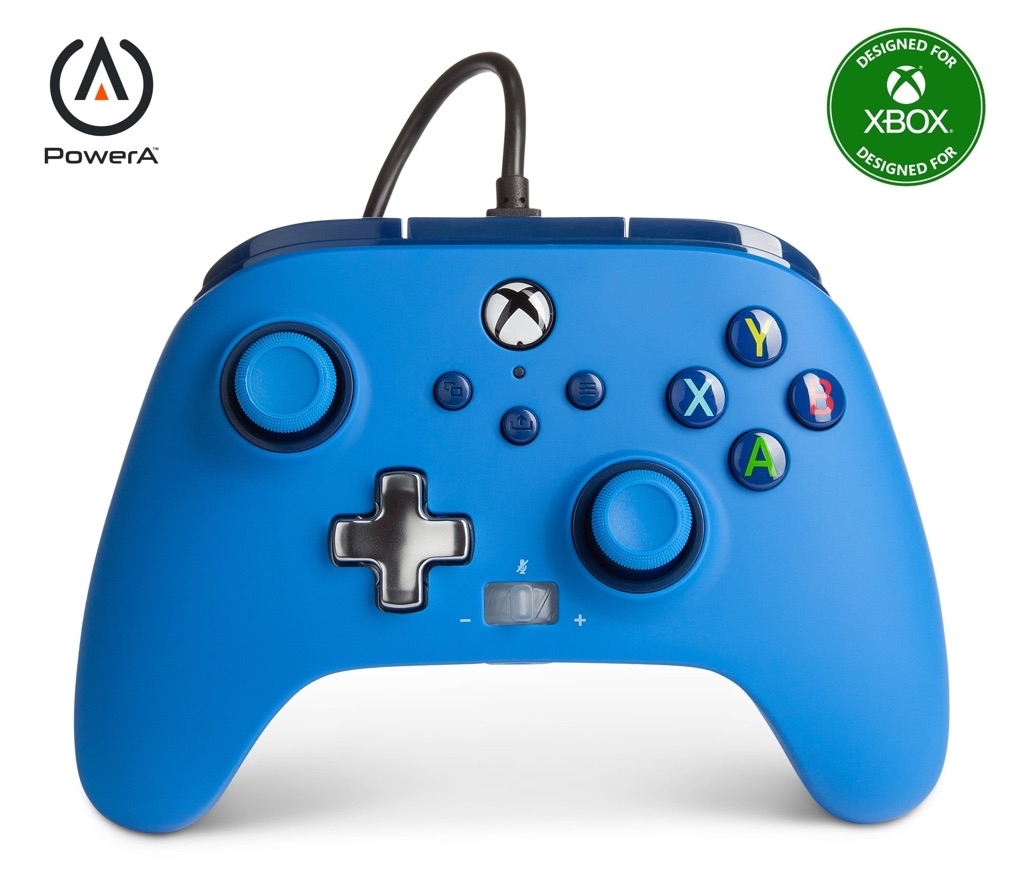 PowerA Enhanced Wired Controller for Xbox Series X|S - Blue - Walmart.com - $16.00