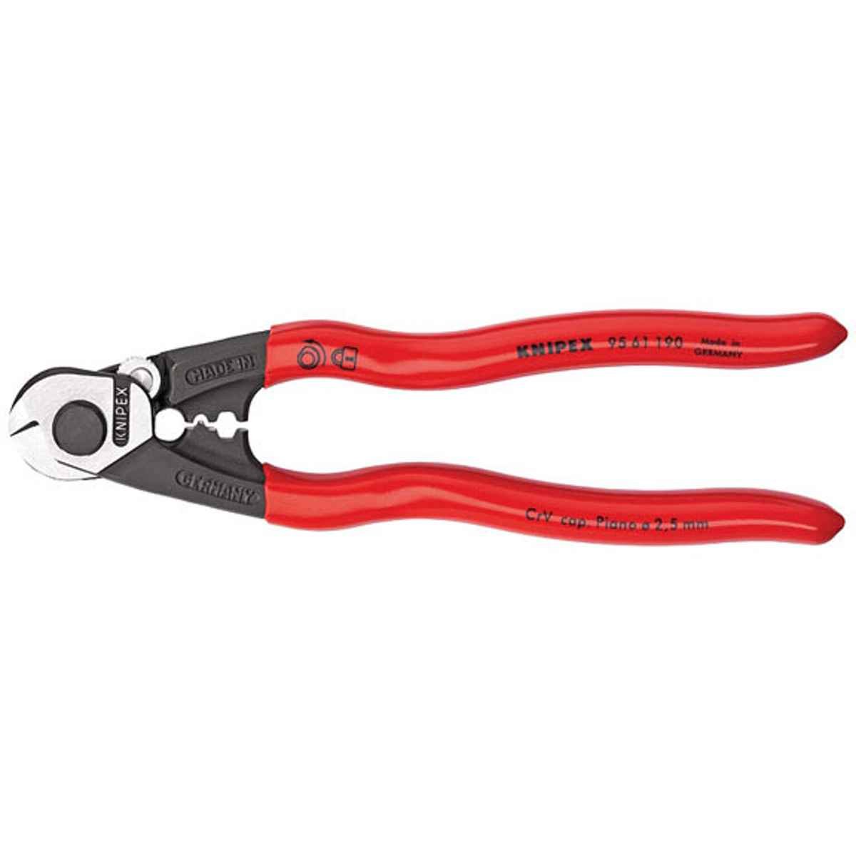 KNIPEX Tools 95 61 190 Wire Rope Cutters 7.5-inch Amazon $31.63