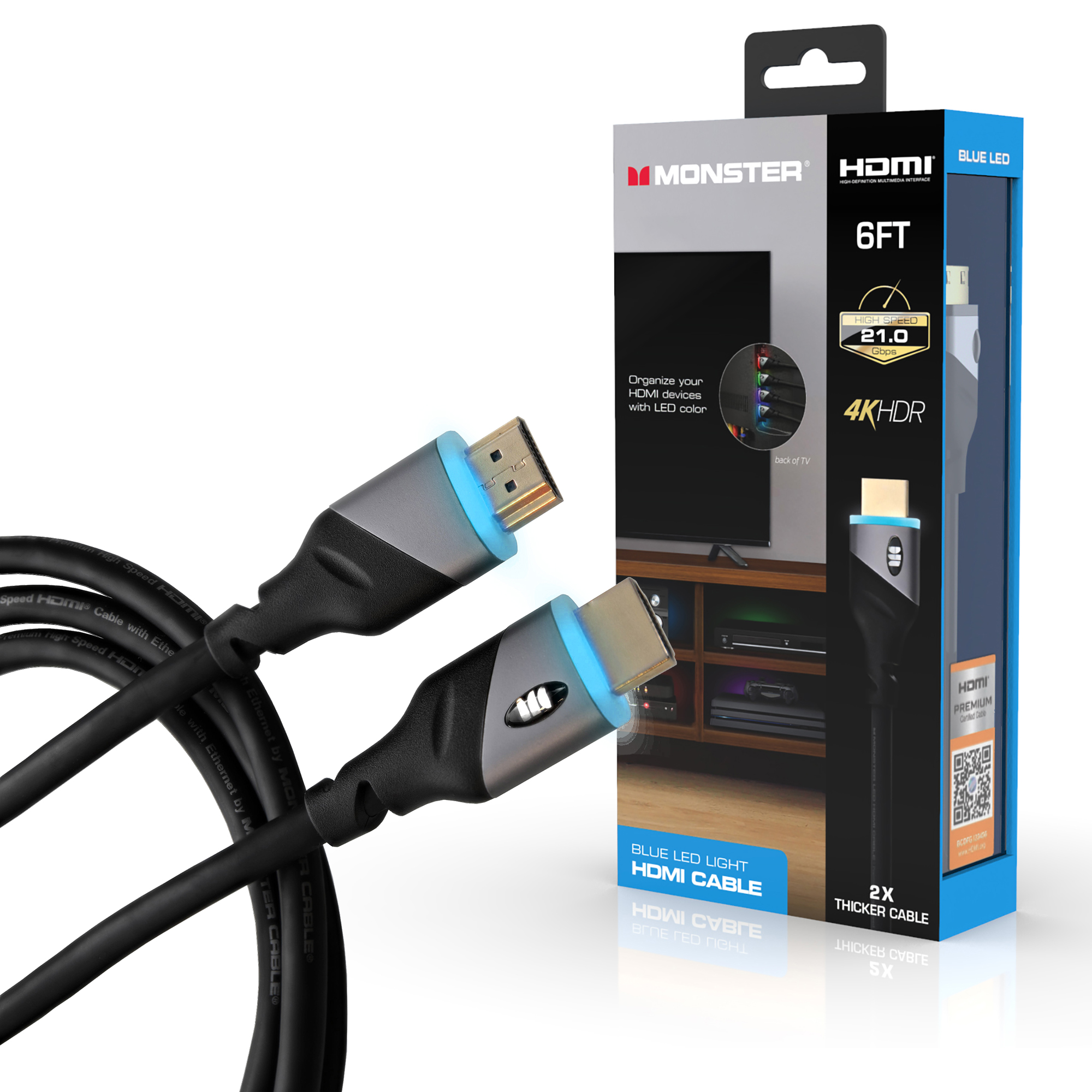 Select Walmart Stores: 6' Monster High Speed 4K HDR HDMI Cable $1.00, $1.50, $3.00 (YMMV -IN-STORE ONLY)