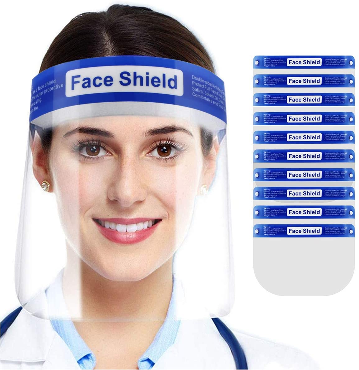 Safety Face Shield, Face Mask for Protection ( 10 PCS) $6.36