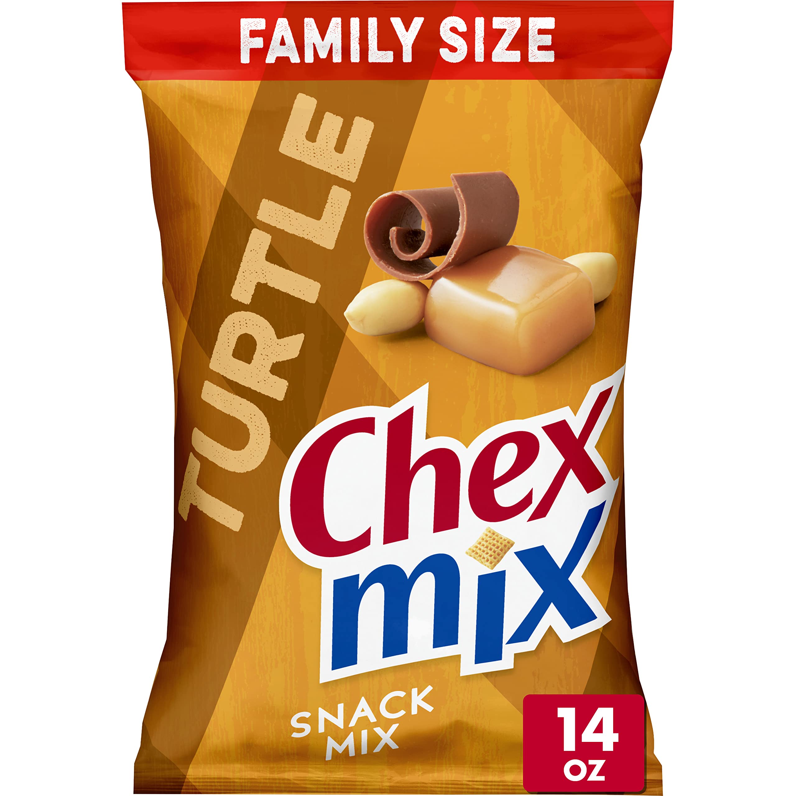 Chex Mix Snack Party Mix, Turtle, Indulgent Sweet Pub Mix Snack Bag, 14 oz, $2.97 with S&S and 20% coupon