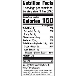 6-Count Nature Valley Fruit and Nut Granola Bars (Dark Chocolate Cherry)