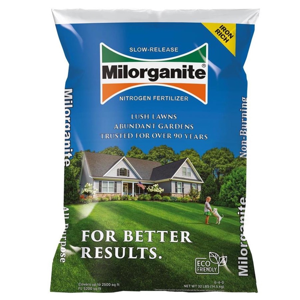 YMMV Milorganite Long Lasting All Purpose Lawn Food, 6-4-0 Fertilizer, 32 lb. - $16.98