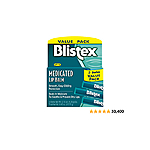 Blistex Medicated Lip Balm, 0.15 Ounce, Pack of 3 – Prevent Dryness &amp; Chapping, SPF 15 Sun Protection, Seals in Moisture, Hydrating Lip Balm, Easy Glide Formula for Full  - $2.98