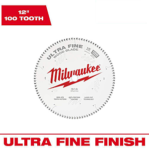 12” Milwaukee x 100 Tooth Circular Saw Blade - $42.74