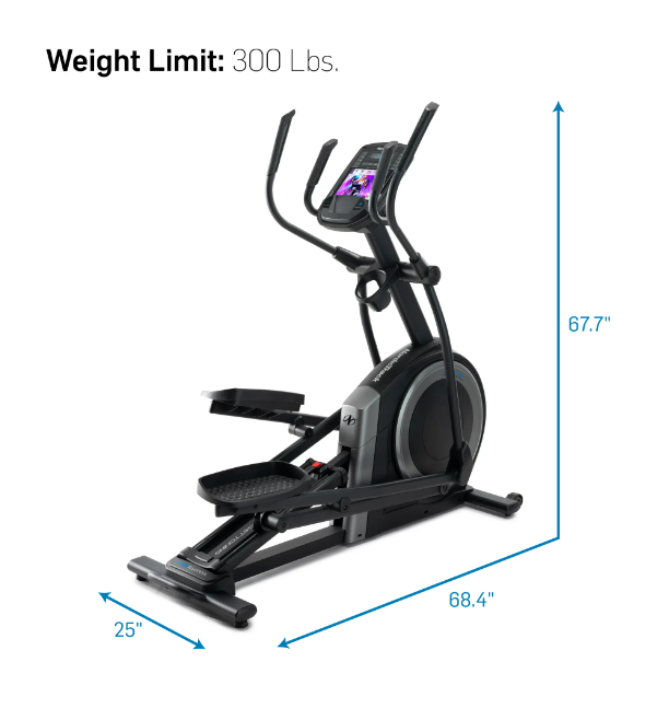 NordicTrack Studio Smart Elliptical with 20 Digital Resistance Levels