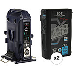 IDX System Technology 2 x DUO-C98P V-Mount Batteries &amp; VL-2X 2-Channel Charger/Power Supply Kit $457.00 @B&amp;H