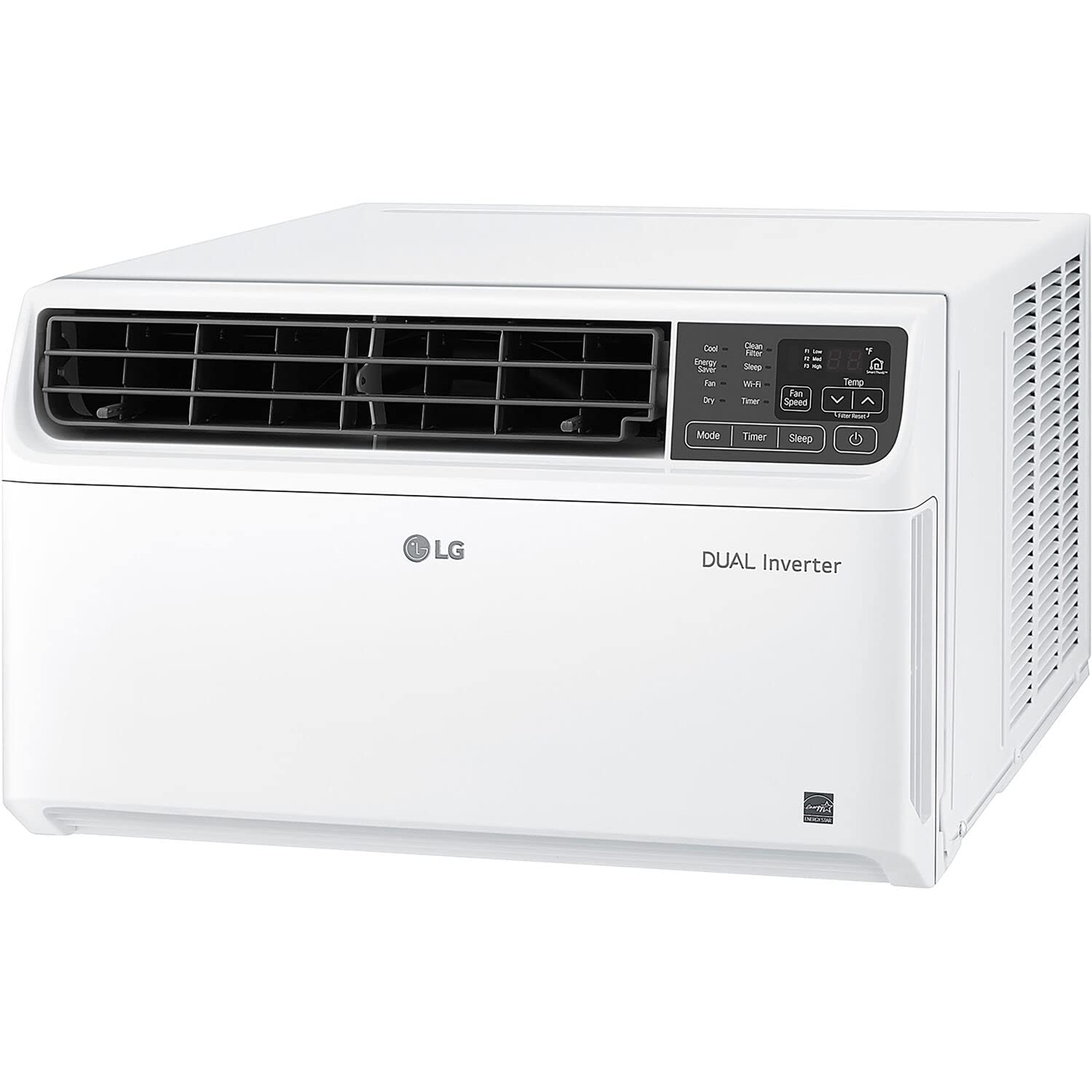 LG 8,000 BTU Dual Inverter Smart Window Air Conditioner, Cools 340 Sq. Ft., Ultra Quiet Operation, Up to 35% More Energy Savings, Energy Star, works with LG ThinQ, $299.99 @Amazon