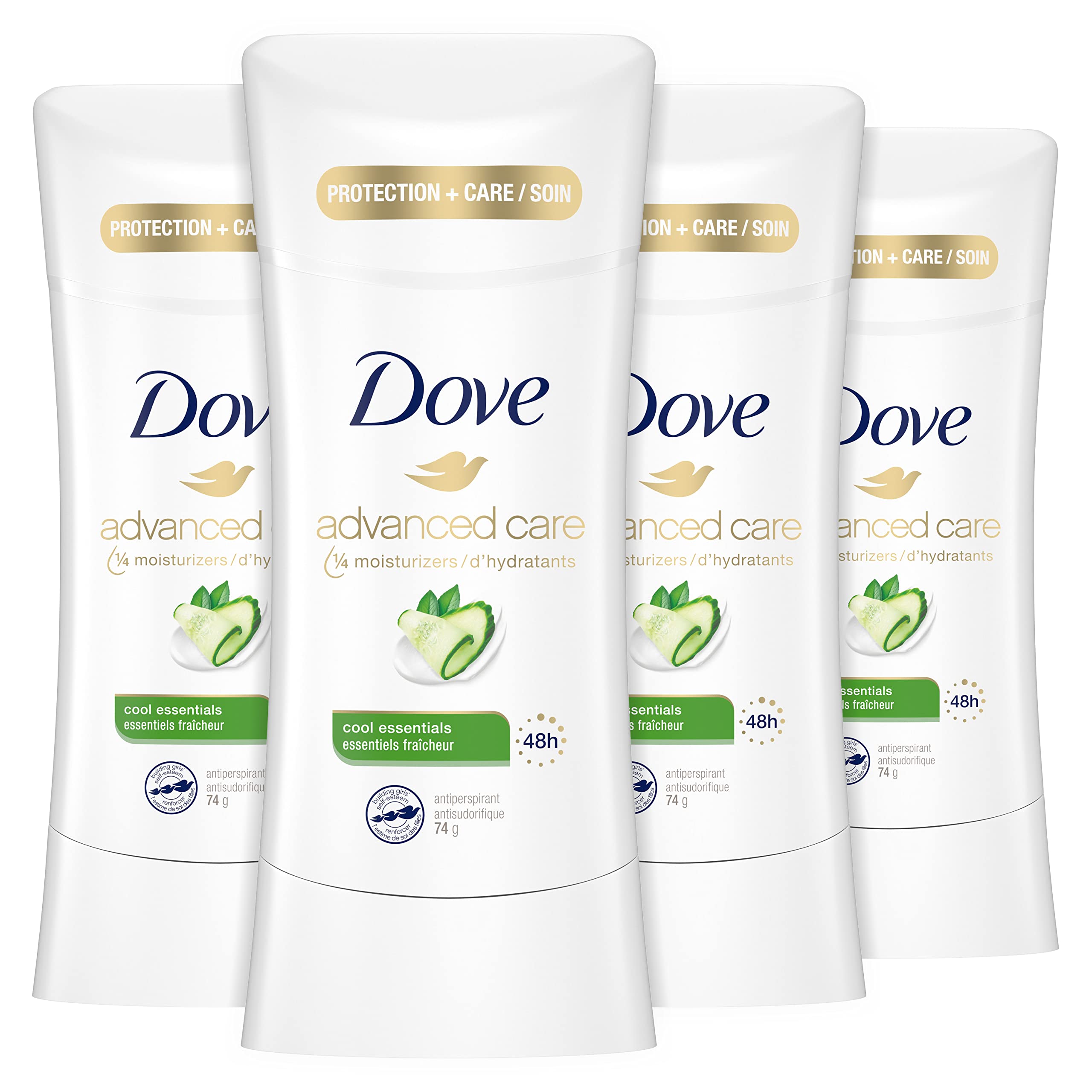 Dove Advanced Care Antiperspirant Cool Essentials (Pack of 4) Deodorant for Women For 48 Hour Protection And Soft And Comfortable Underarms 2.6 oz $11.17 @Amazon With Subscribe&Sav