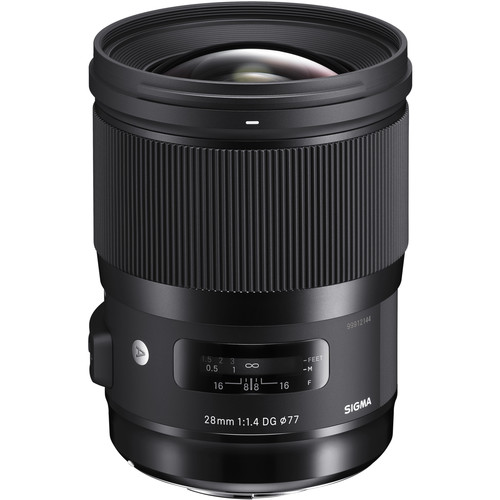 Sigma 28mm f/1.4 DG HSM Art Lens for Canon EF, Nikon F and Sony E Mount $549.00 @B&H Deal Zone