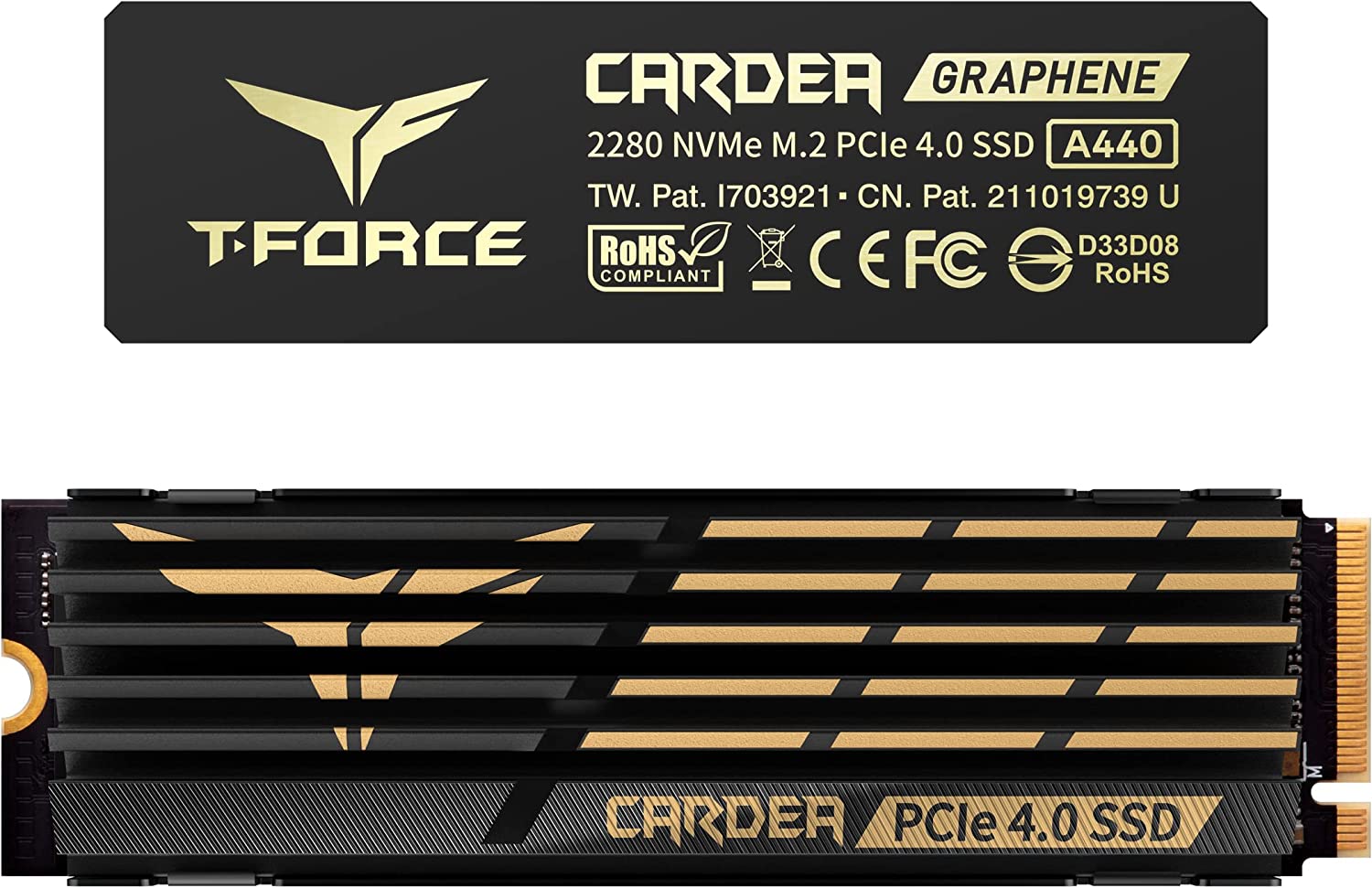 TEAMGROUP T-Force CARDEA A440 Graphene & Aluminum Heatsink 2TB with DRAM SLC Cache 3D NAND TLC NVMe PCIe Gen4 x4 M.2 2280 Internal SSD Works with PS5, $134.99, Amazon and Newegg