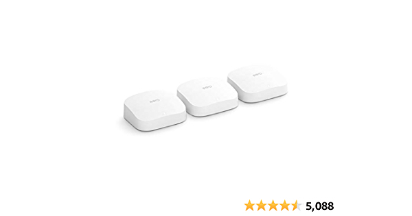 Amazon eero Pro 6 tri-band mesh Wi-Fi 6 system with built-in Zigbee smart home hub (3-pack) - $449