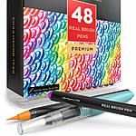 Arteza Real Brush Pens, 48 Colors for $18.49