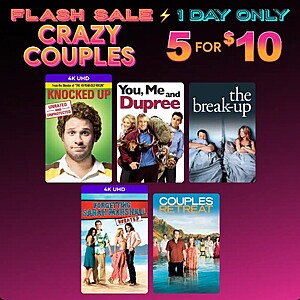 Flash Sale "Crazy Couples" Digital (MA) 5 for $10
