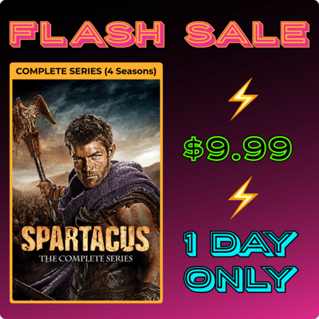 Spartacus: Complete Series $9.99!