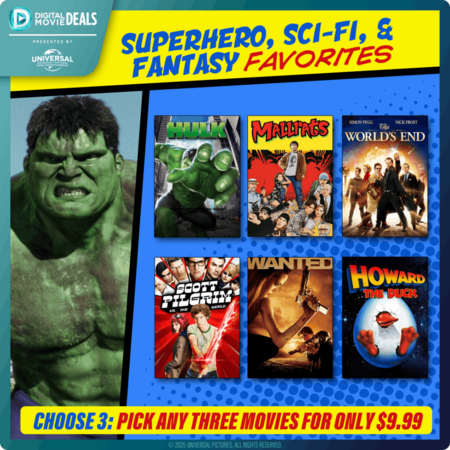 3 Sci-Fi & Fantasy Films for $9.99