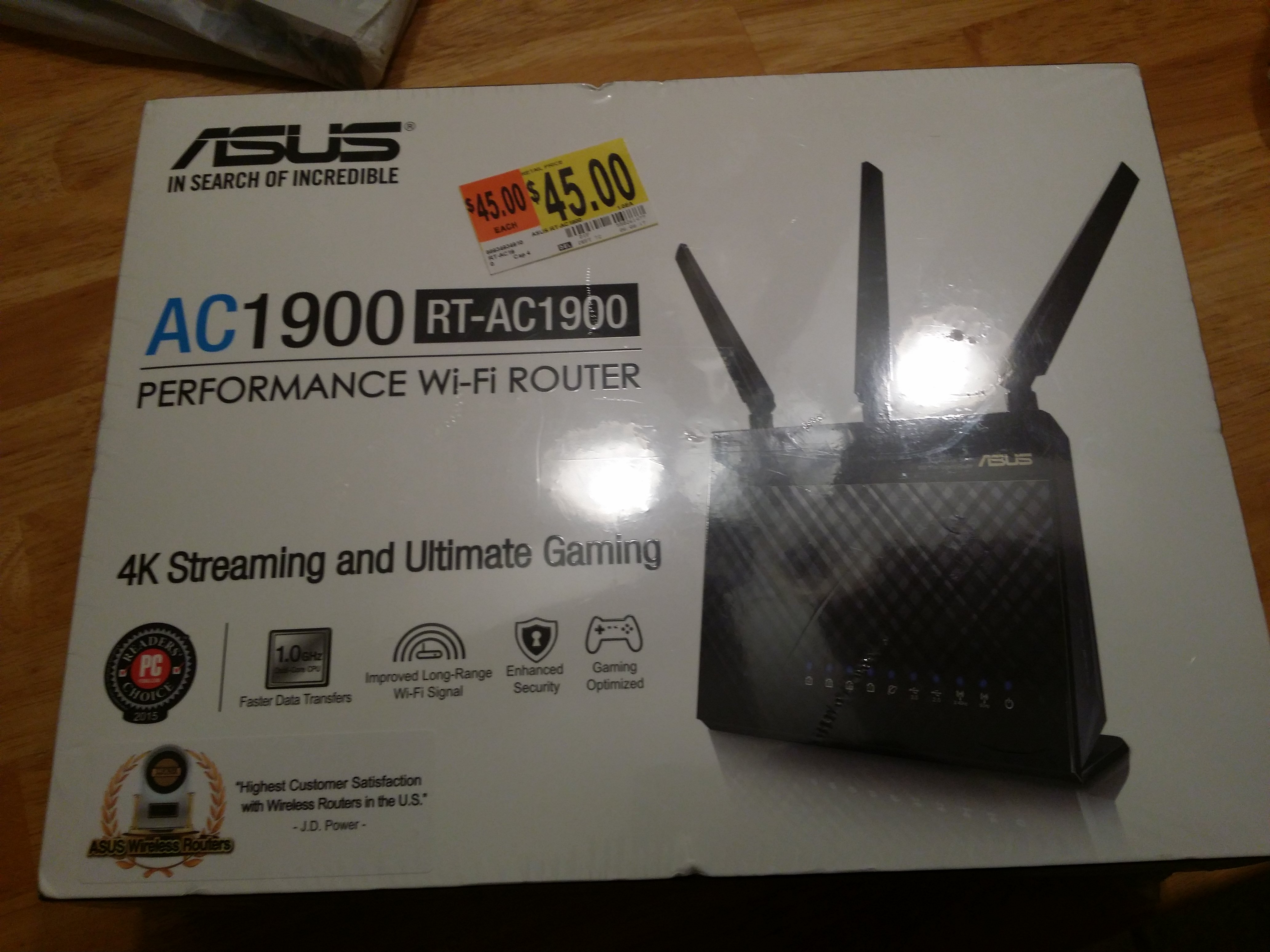 Asus RT-AC1900 Router for $45 B&M YMMV