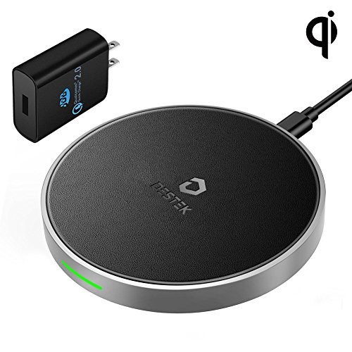DESTEK Fast Wireless Charger for iPhone XS – Wireless Charging Pad for iPhone & Samsung $5.99