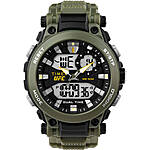Timex Men's Watch - UFC Impact Analog-Digital Black Dial Green Strap | TW5M52900JT $30.56