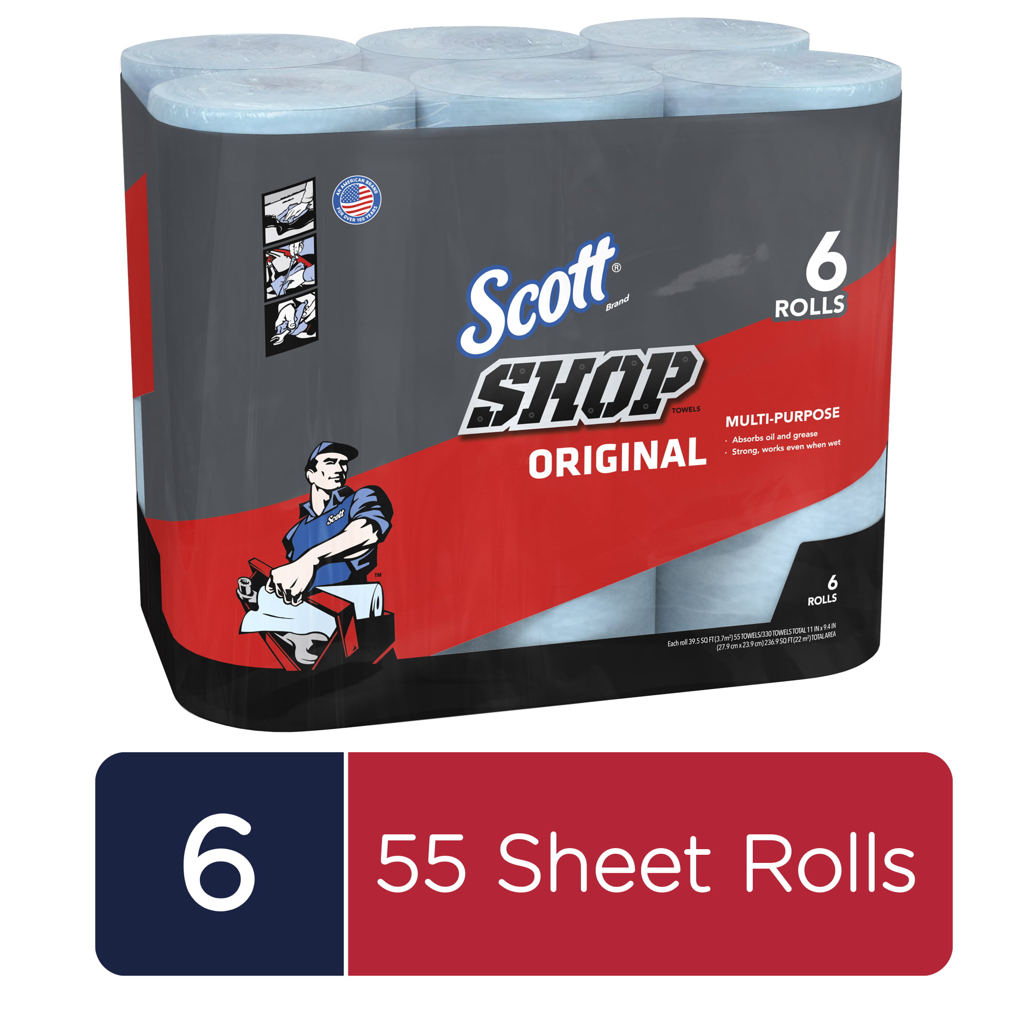 Scott Professional Multi-Purpose Shop Towels, 6 rolls $7.48