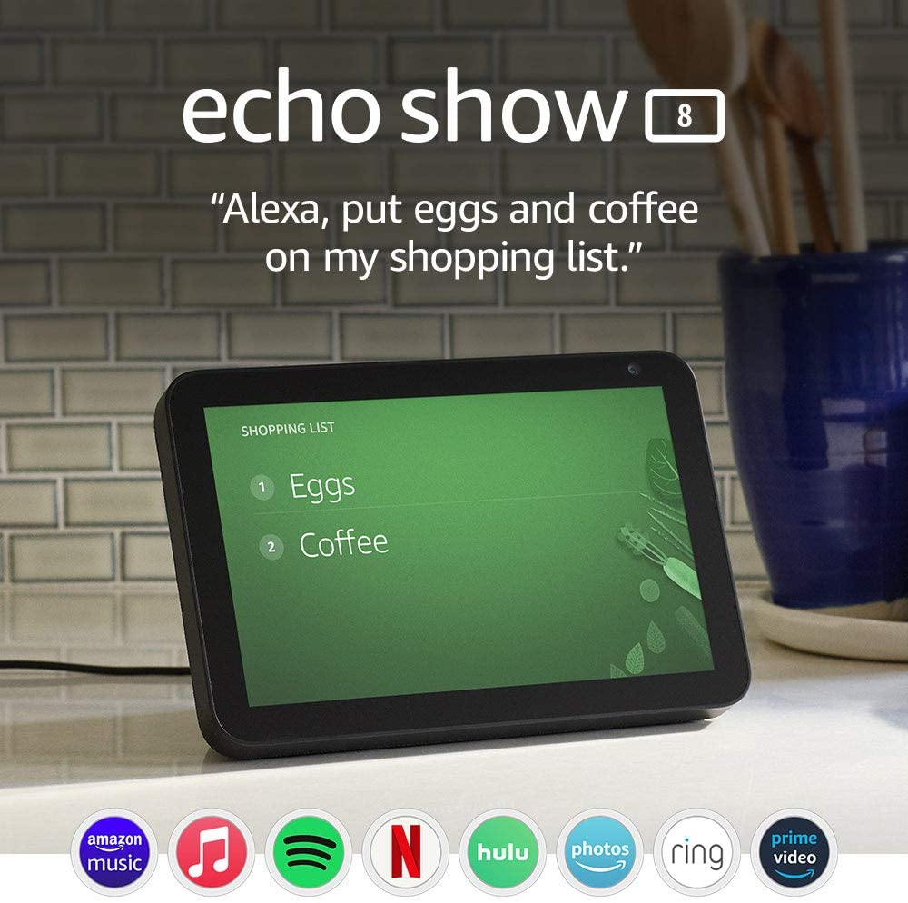 Amazon.com: Echo Show 8 (1st Gen, 2019 release) -- coupon show8 $55