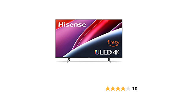 All-New Hisense U6 Series 50-Inch 4K Quantum Dot QLED Smart Fire TV with Dolby Vision (50U6HF, 2022 Model) - $399