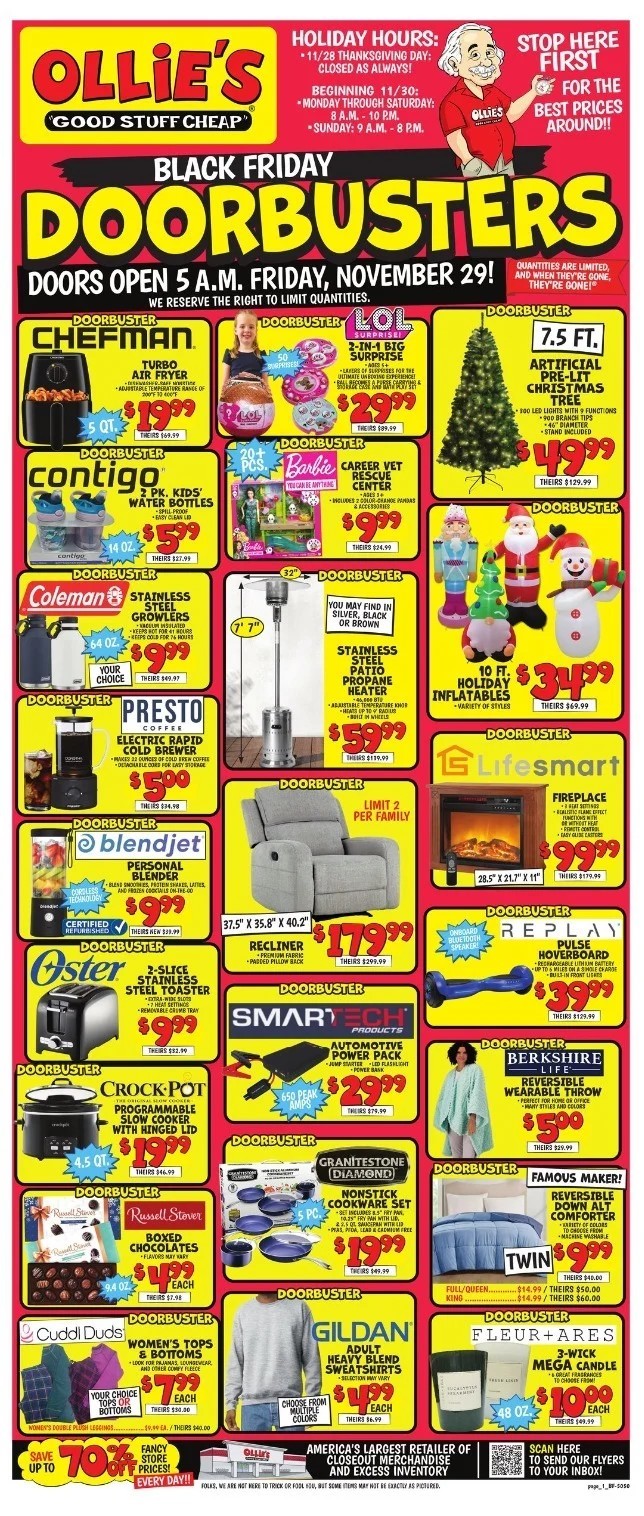 Ollie's Bargain Outlet 2024 Black Friday Ad Scan