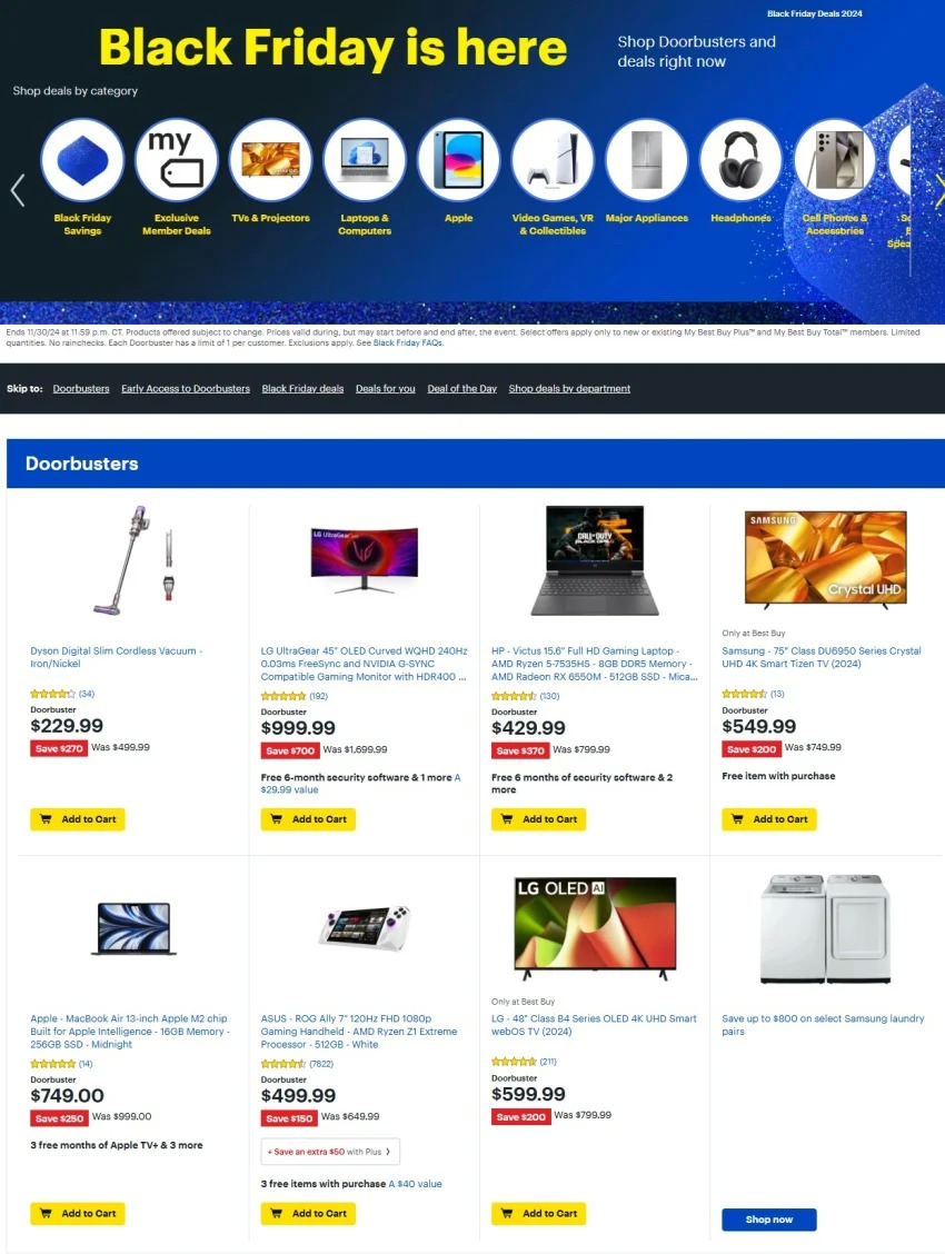 Best Buy 2024 Black Friday Ad Scan
