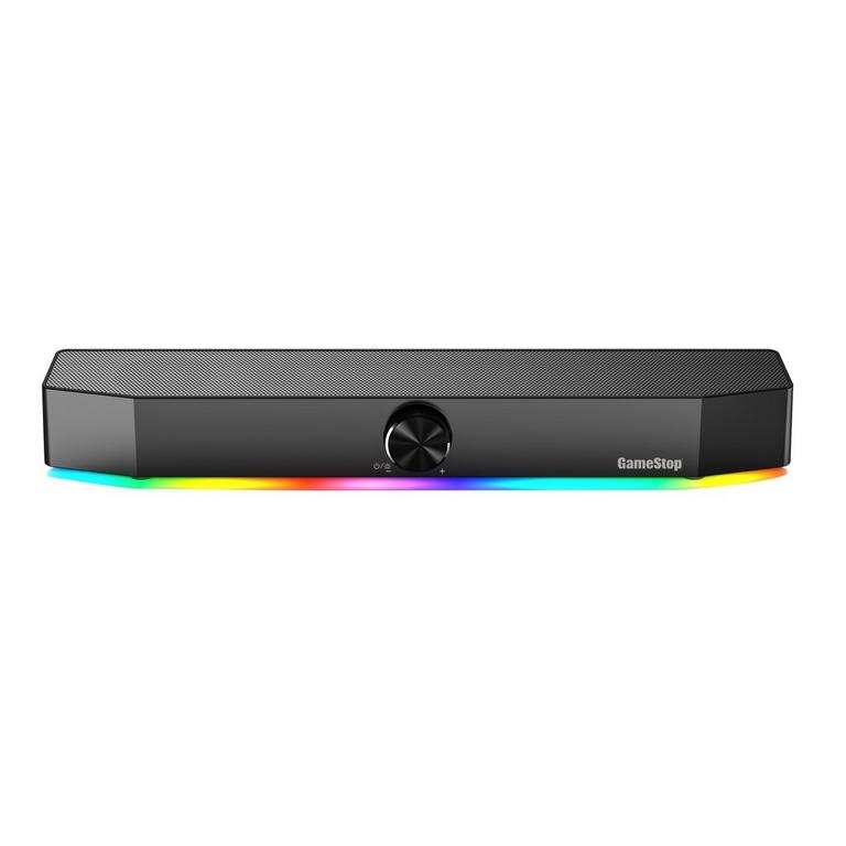 GameStop Gaming Soundbar with RGB LED, USB Powered with AUX and Bluetooth $32.88