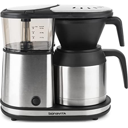 Bonavita 5 Cup Coffee Maker with Thermal Carafe One-Touch Pour Over Brewing, BV1500TS, Stainless Steel $83.30
