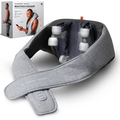Target-Sharper Image Realtouch Shiatsu Wireless Neck and Back Massager with Heat - Gray - $76.19