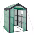 Ogrow Large Heavy Duty WALK-IN 2 Tier 8 Shelf Portable Lawn and Garden Greenhouse - Measures 77&quot; H x 56&quot; W x 56&quot; D $129