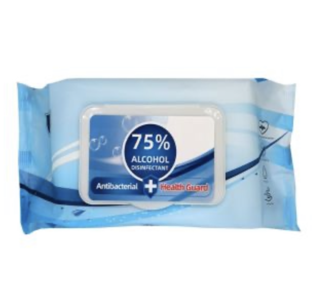 Health Guard Sanitizing Alcohol Wipes, Pack of 80 Wipes $3.99