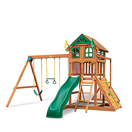 Gorilla Playsets Avalon Wood Swing Set with Wood Roof and Monkey Bars@Sams $1,249 F/S
