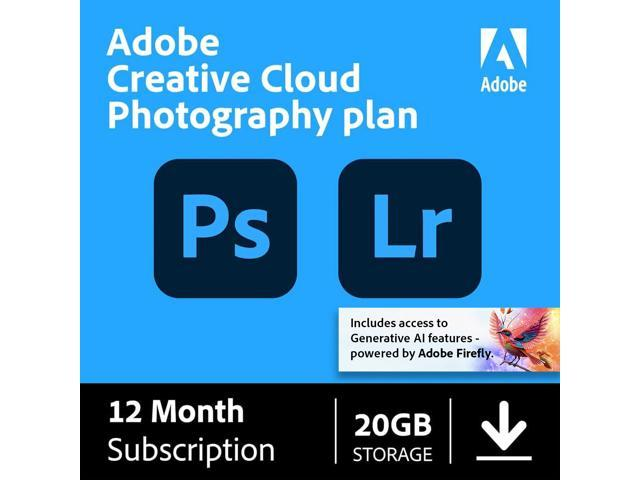 Adobe - Creative Cloud Photography Plan 1TB (1-Year Subscription) - Mac, Windows, iOS [Digital] - Newegg.com $89.99