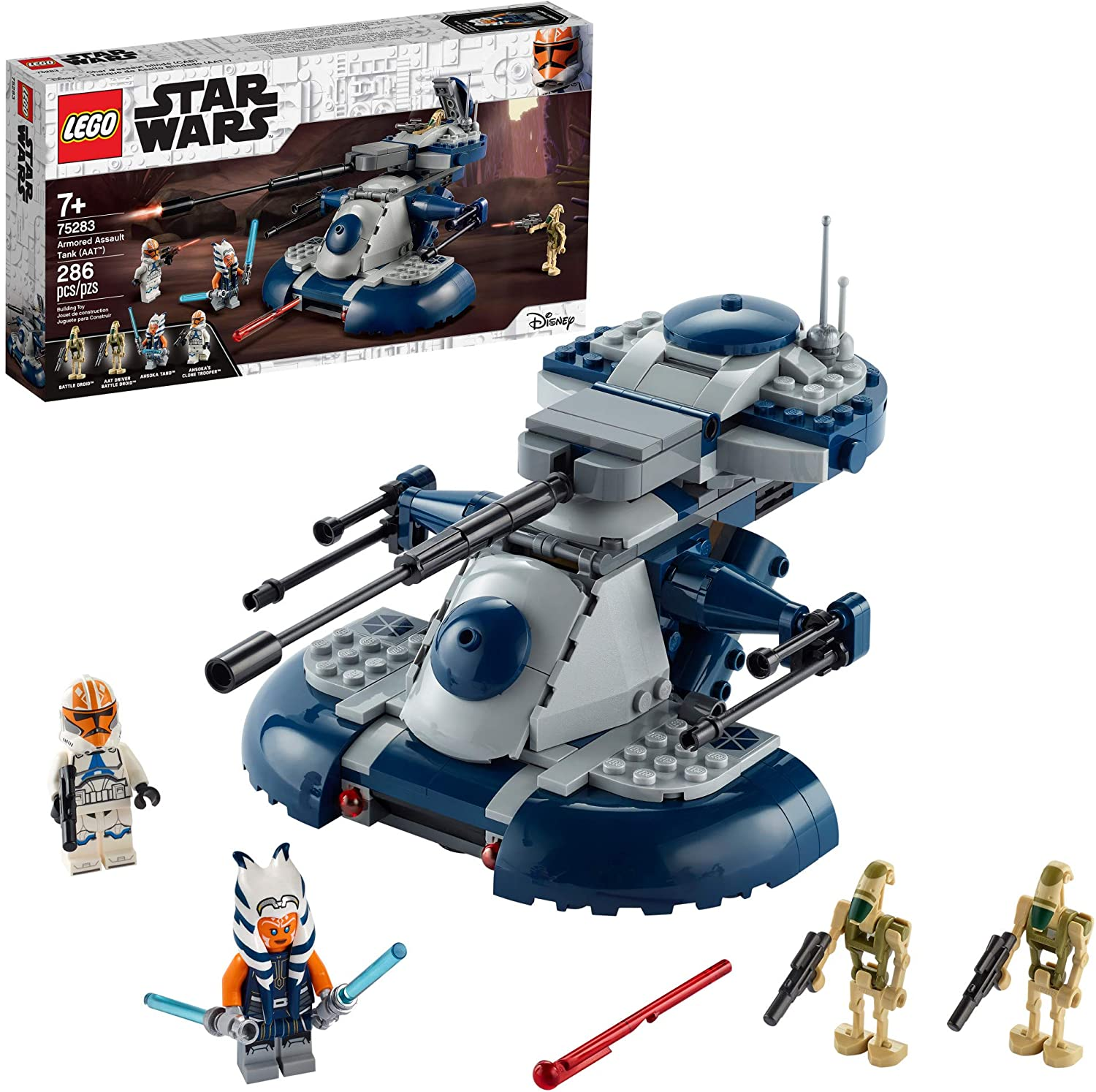 Amazon.com: LEGO Star Wars: The Clone Wars Armored Assault Tank (AAT) 75283 Building Kit, Awesome Construction Toy for Kids with Ahsoka Tano Plus Battle Droids $32.00