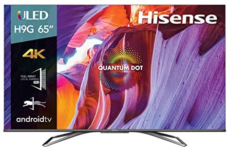 Hisense 65-Inch Class H9 Quantum Series Android 4K ULED Smart TV with Hand-Free Voice Control (65H9G, 2020 Model) $699