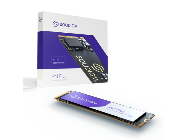 Solidigm P41 Plus Series 2TB, M.2 80mm PCIe x4, 3D4, QLC Internal Solid State Drive (SSD) SSDPFKNU020TZX1 $120