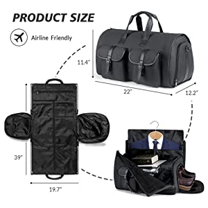 Carry On Duffle Bag with Garment Compartment and Trolley Sleeve $16 after discount and coupon