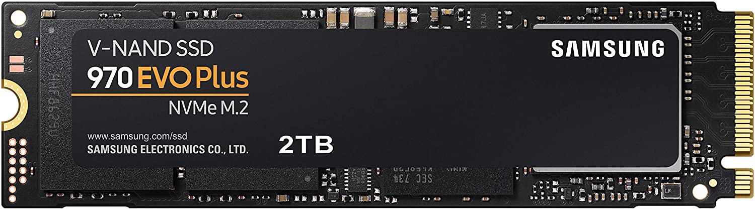 SAMSUNG 970 EVO Plus SSD 2TB - M.2 NVMe Interface Internal Solid State Drive with V-NAND Technology (MZ-V7S2T0B/AM) $249.99