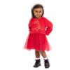 Toddler Girls Eyelash Knit Tutu Dress with Long Sleeves, Sizes 12M-5T (Hello Kitty, Minnie Mouse, Strawberry Shortcake, Disney Marie) - $4.99