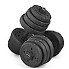 Alden Design Adjustable Dumbbells 66 lb. for Weight Training, Black