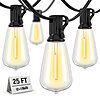 Doukedge Outdoor String Lights Waterproof, 25 Feet Patio Lights
